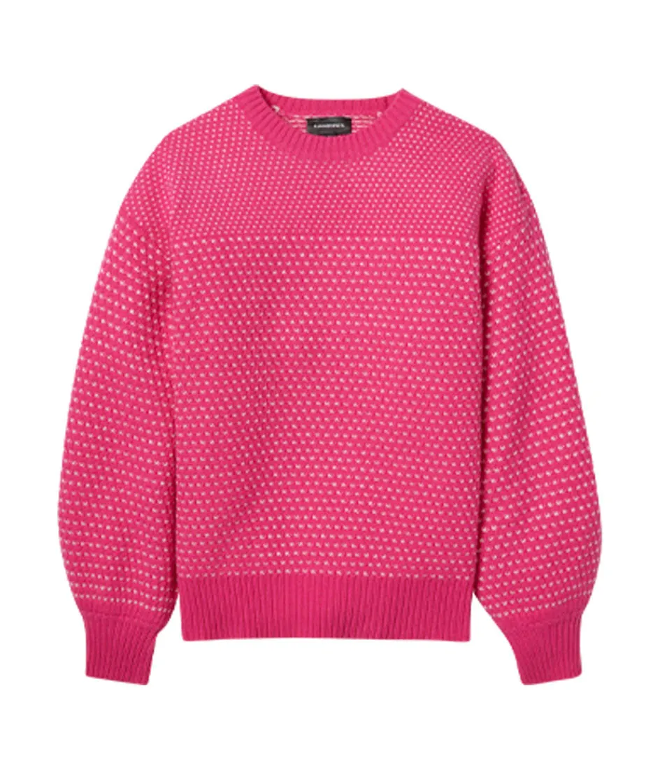 The Luxe Cashmere Blend Mix Stitch Sweater - Hibiscus & Dune