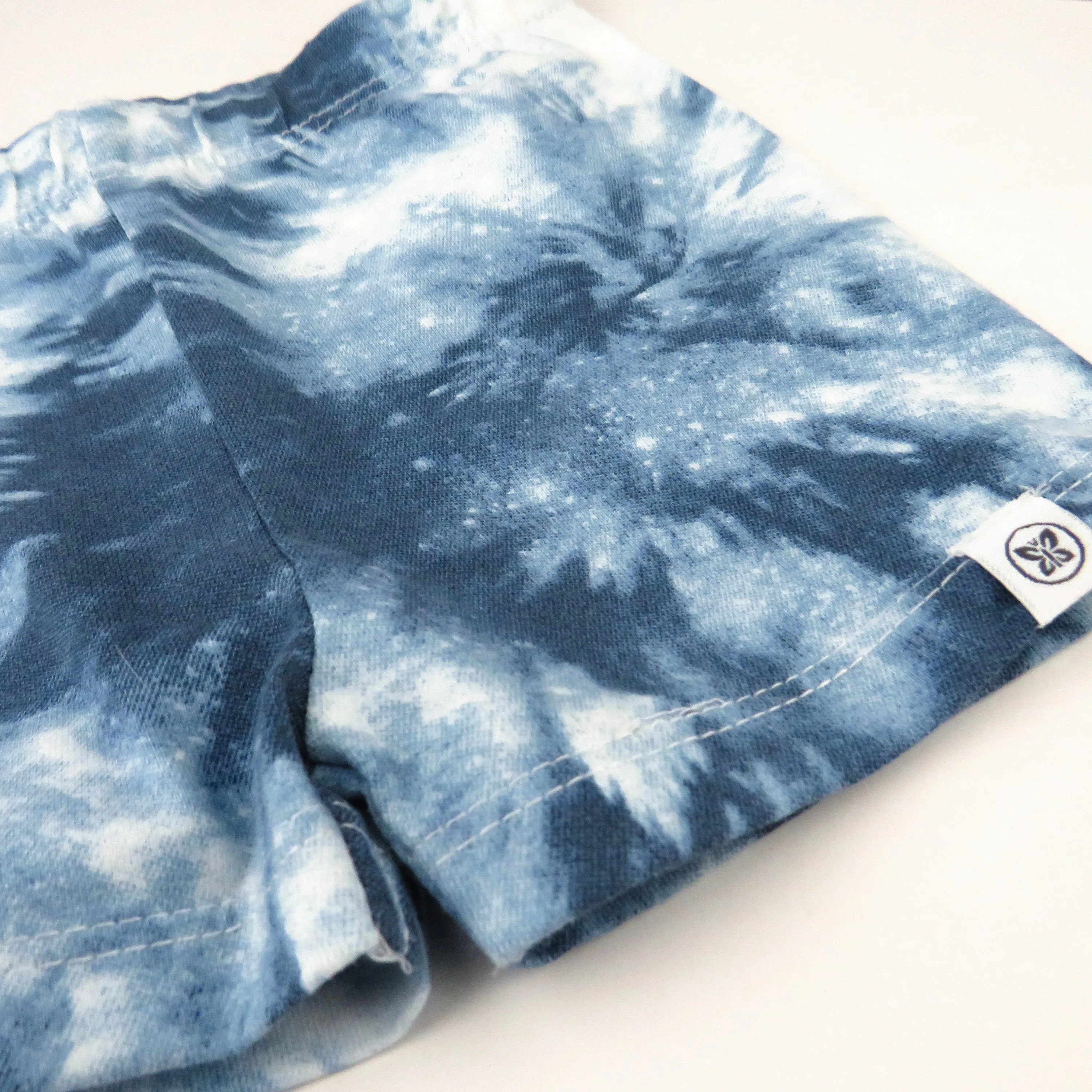 Tiered Shirt, Biker Short & Headband Set