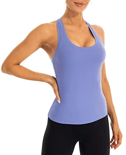 Women's Racerback Tank Top Yoga Performance Workout Tops