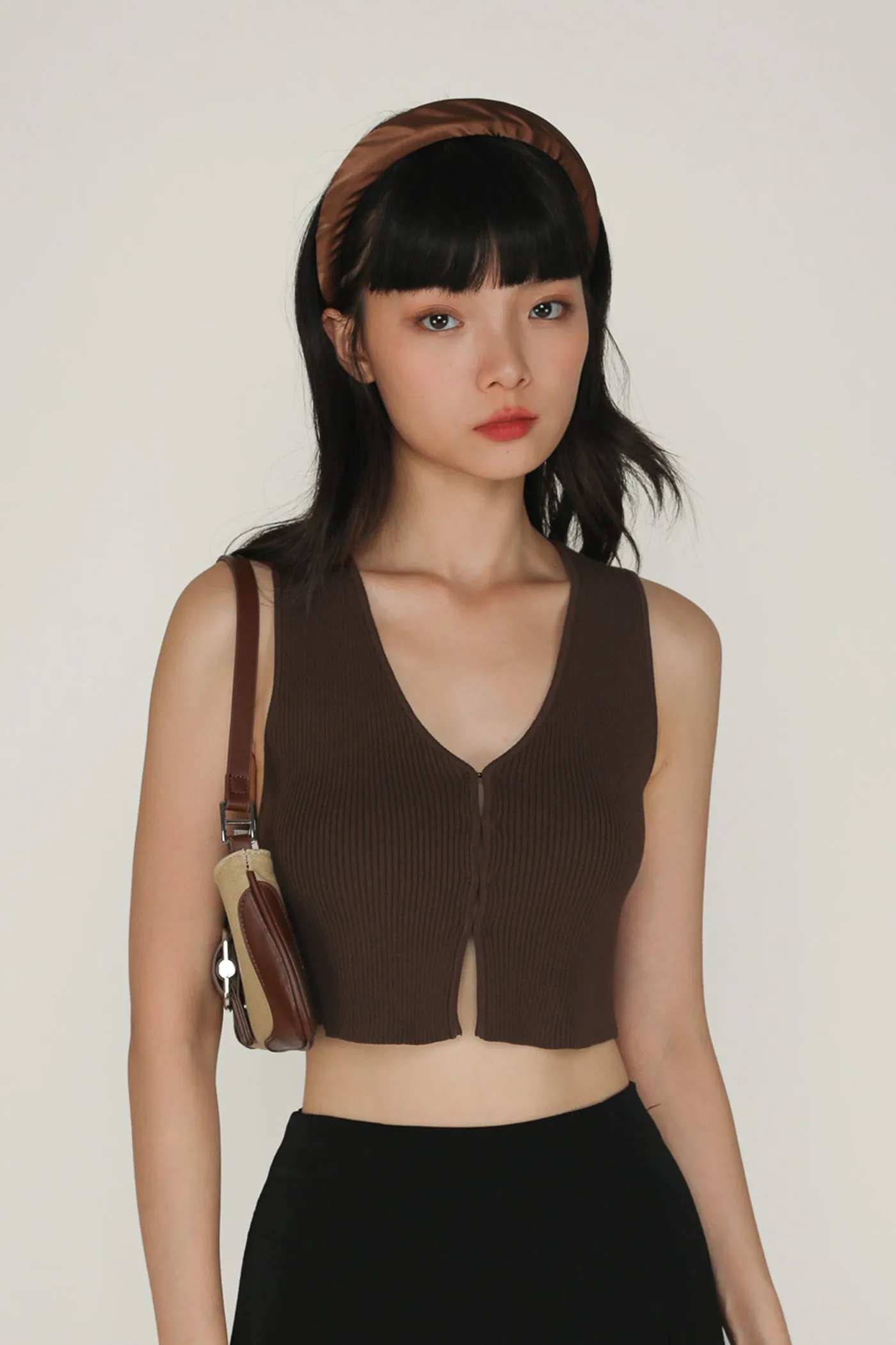 Yuka Hook Front Knit Top
