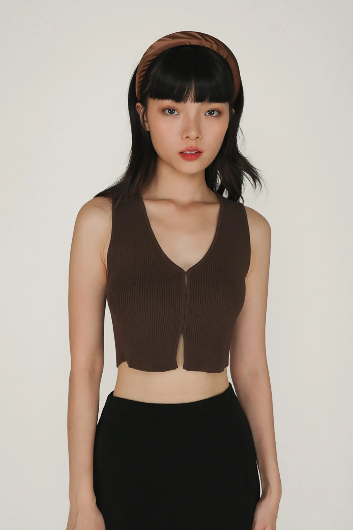 Yuka Hook Front Knit Top