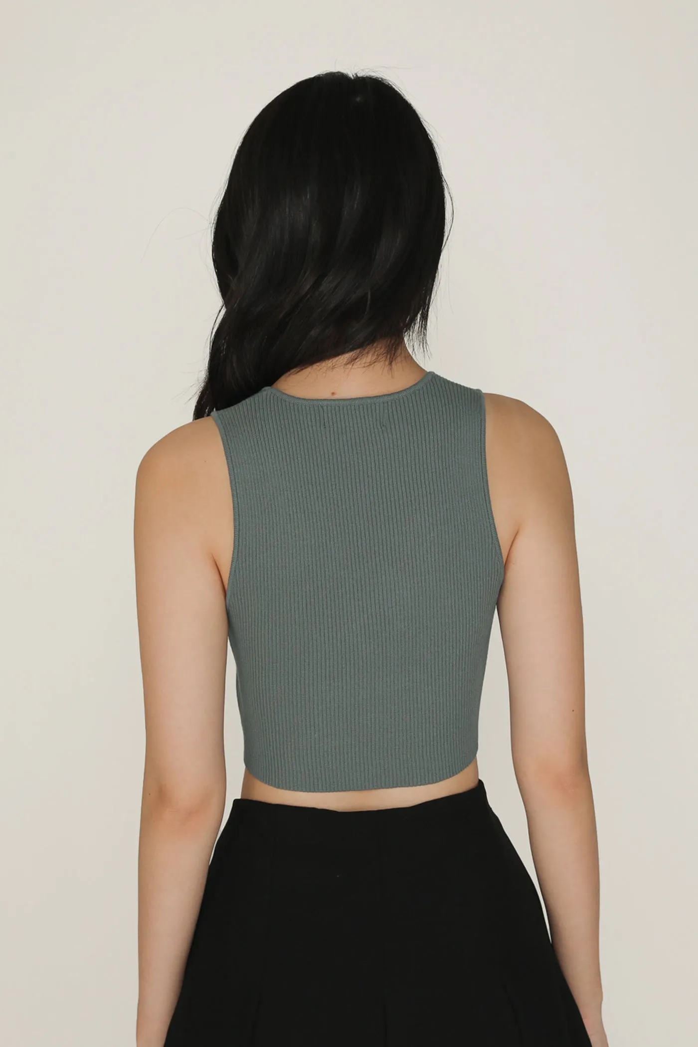 Yuka Hook Front Knit Top