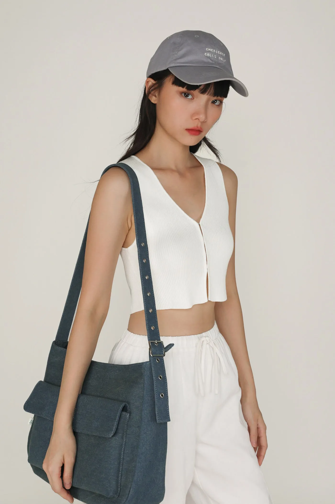 Yuka Hook Front Knit Top