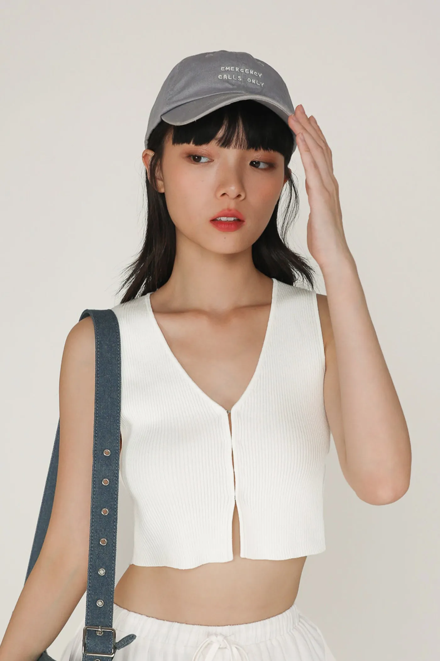 Yuka Hook Front Knit Top