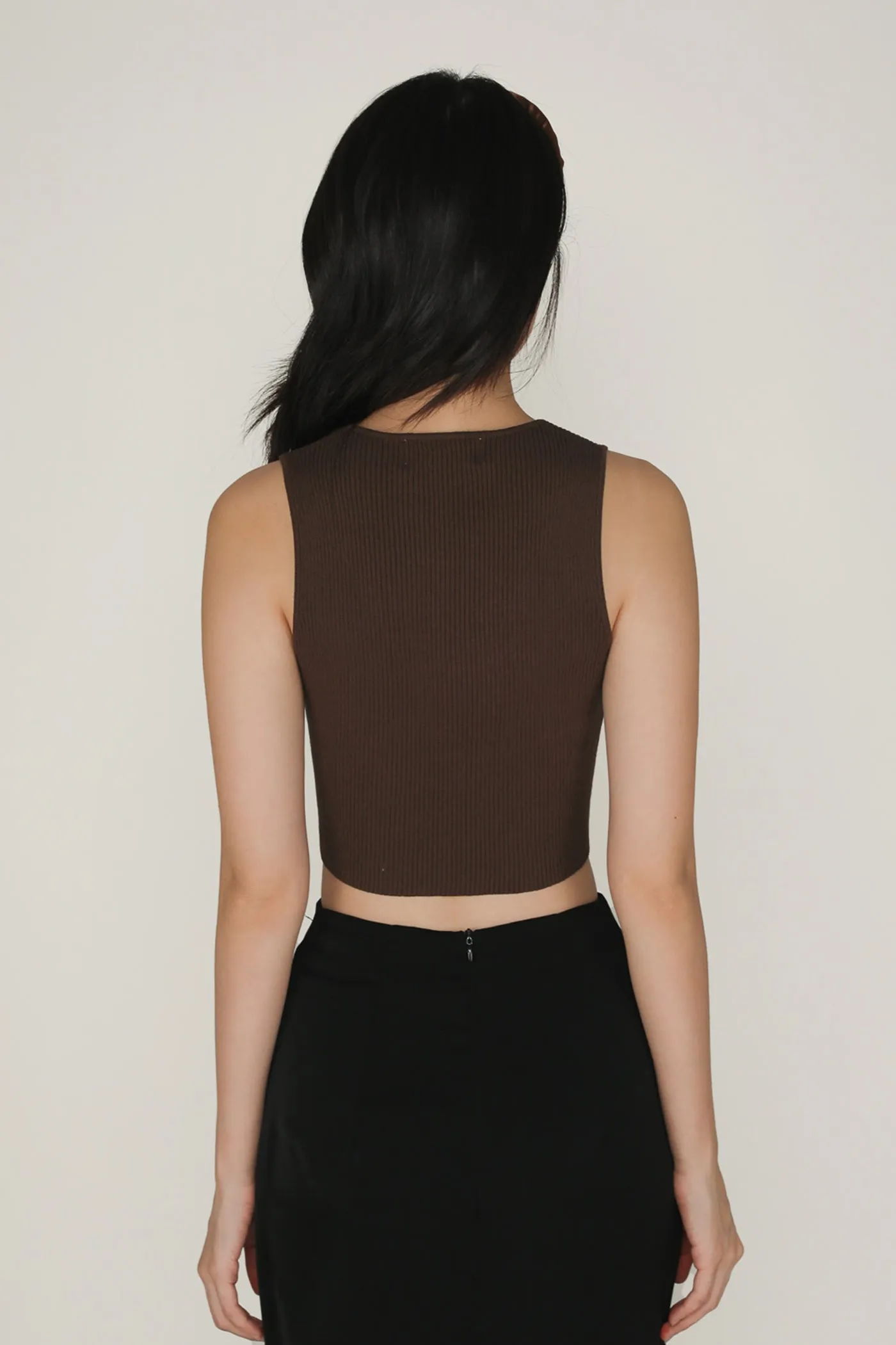 Yuka Hook Front Knit Top