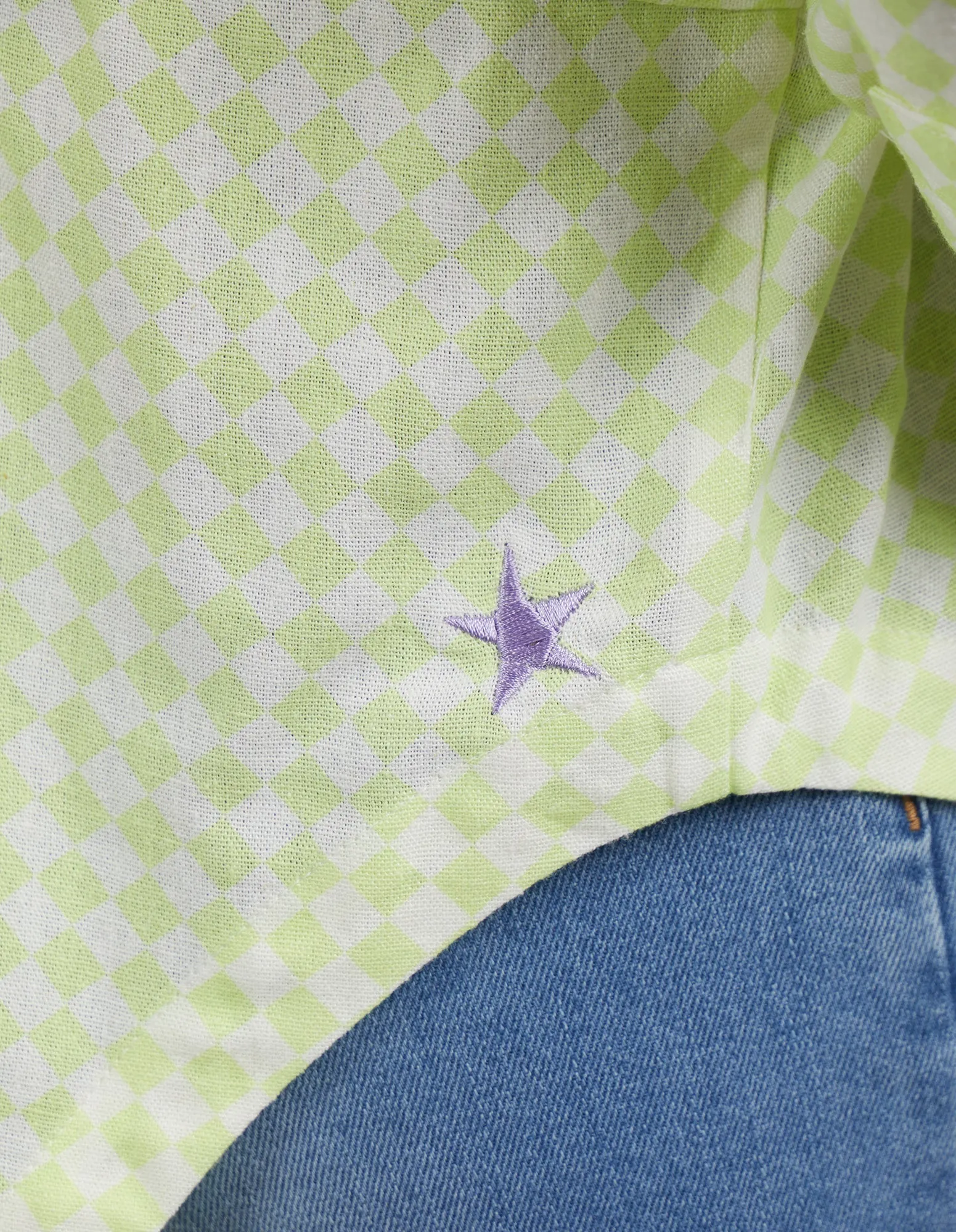 Zest Shirt Keylime Checkerboard