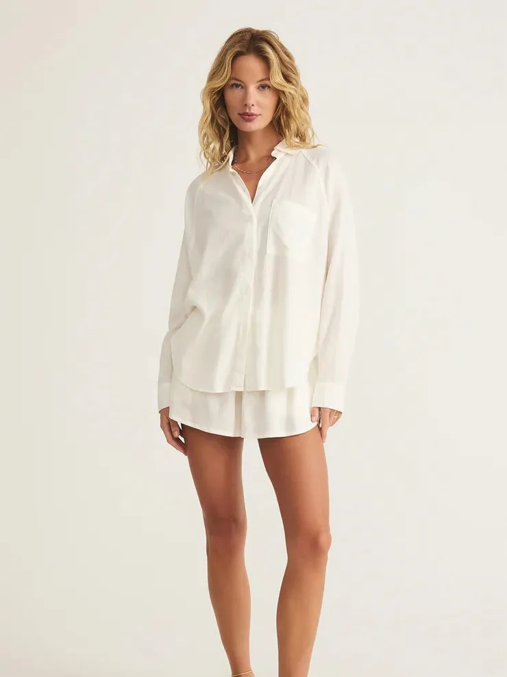 ZSupply The Perfect Linen Top - White